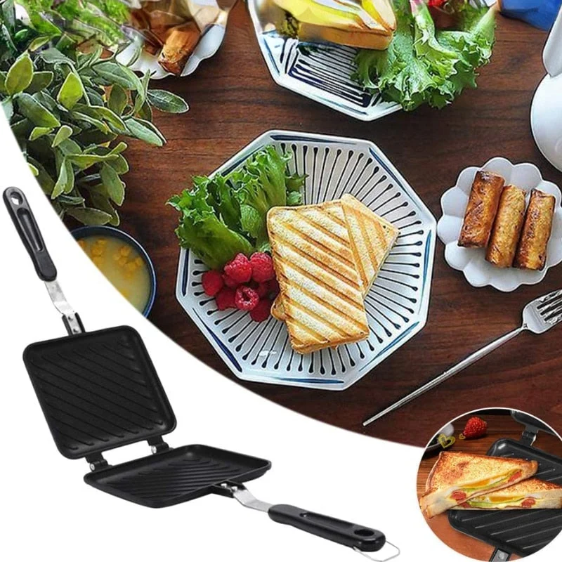 Dobbelt Sidet Non-Stick Sandwich Maker Pande