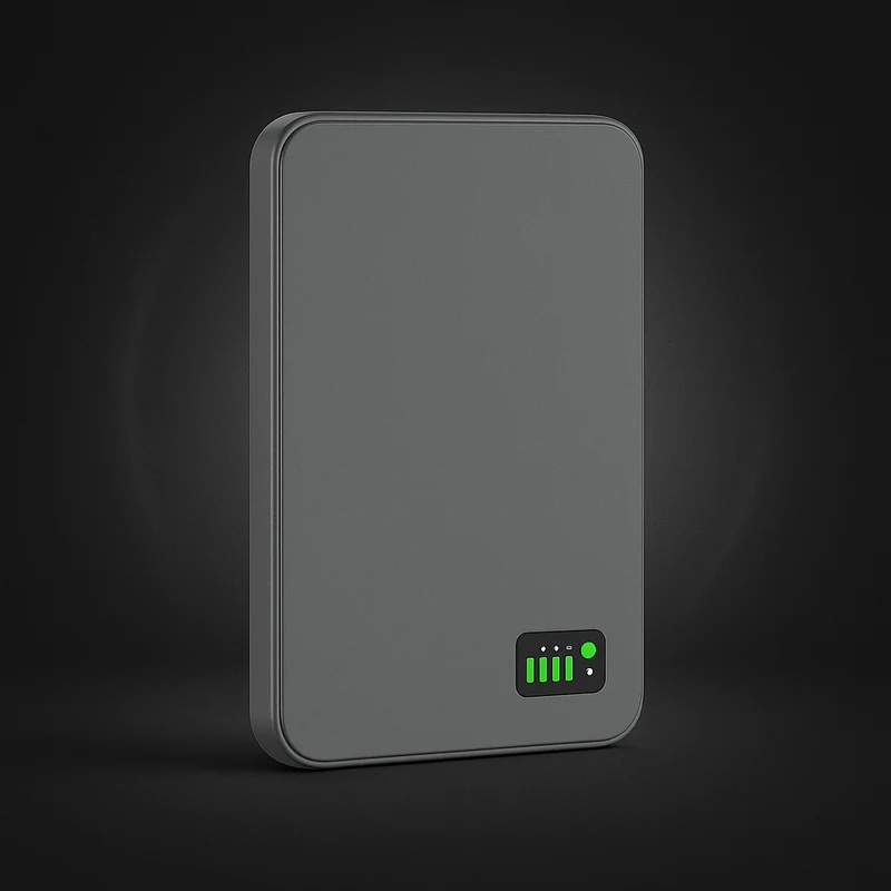 Magnetisk Powerbank med Hurtig Trådløs Opladning og LED