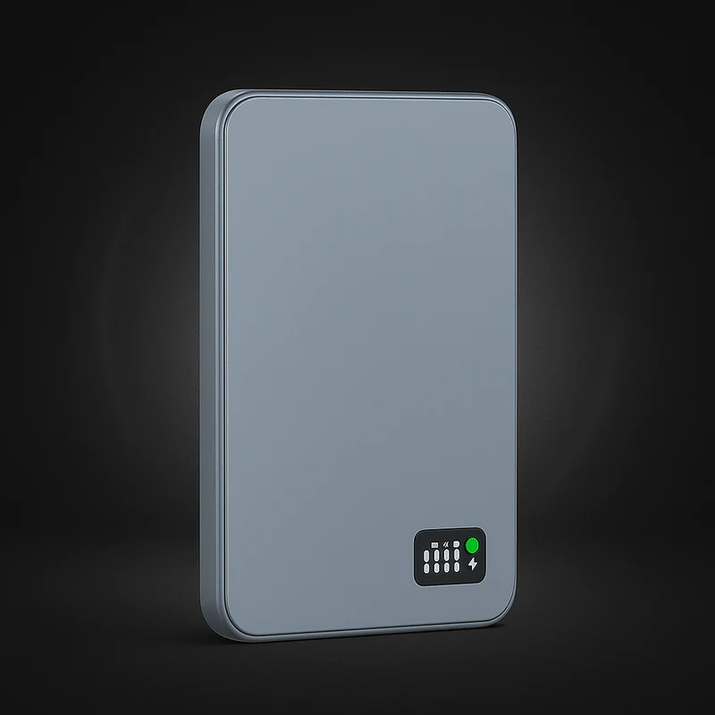 Magnetisk Powerbank med Hurtig Trådløs Opladning og LED
