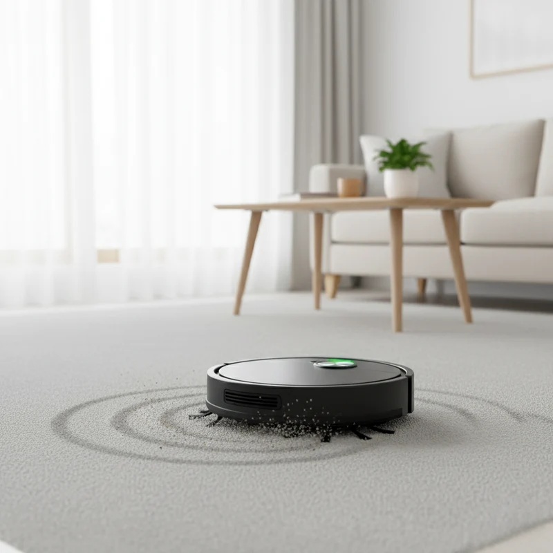 Smart Robotstøvsuger med Automatisk Gulvvask og Sugeevne