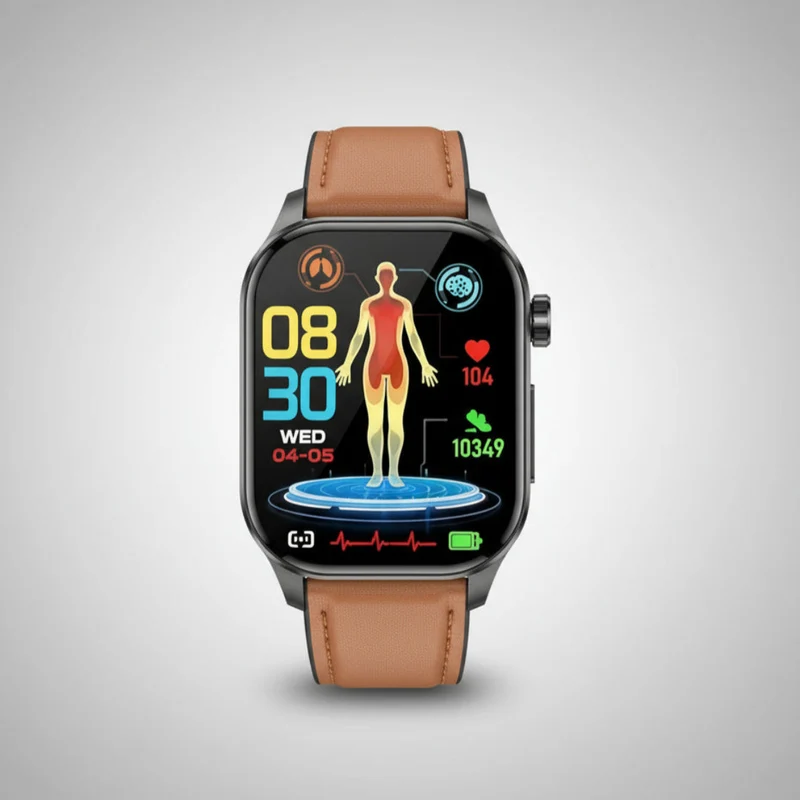 Senior Smartwatch med SOS Alarm og Sundhedsovervågning