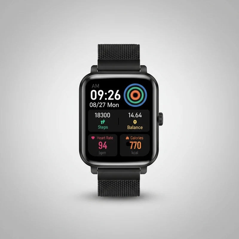 Senior Smartwatch med SOS Alarm og Sundhedsovervågning