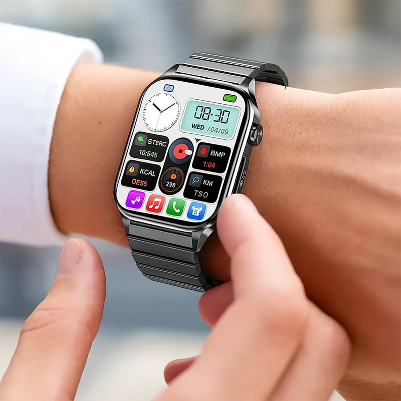 Senior Smartwatch med SOS Alarm og Sundhedsovervågning