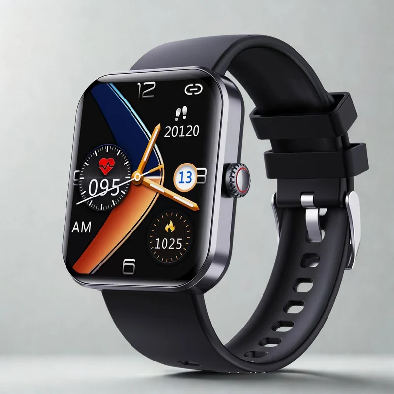 Smartwatch med AMOLED Skærm og Sundhedssporing