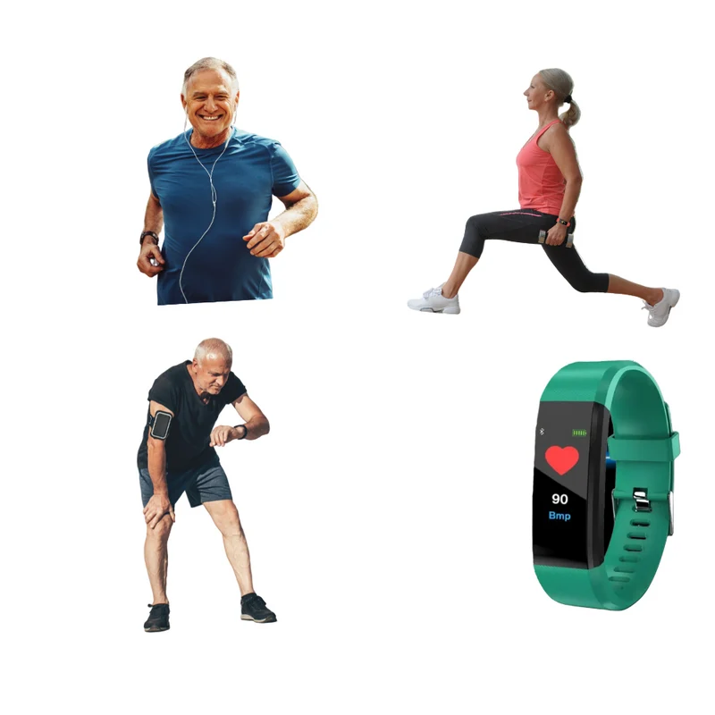 Senior Smartwatch med Hjerterytmeovervågning og Vandbeskyttelse
