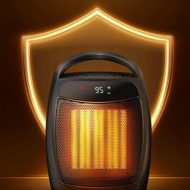 Effektiv Bærbar 1500W Varmepumpe med Justerbar Termostat