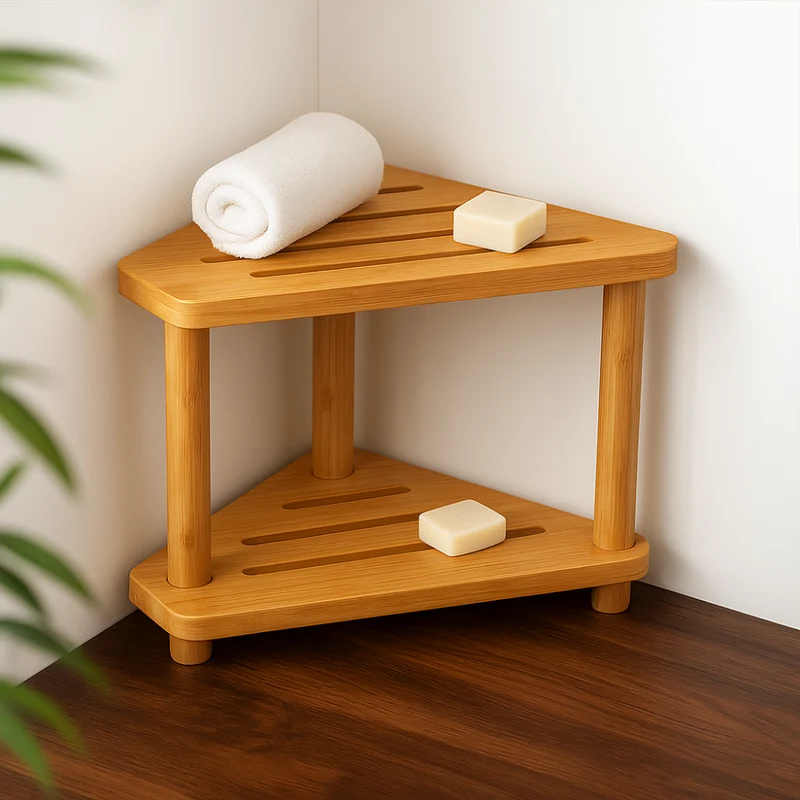 Vandtæt Teak Badebænk med Justerbar Opbevaring og Komfort