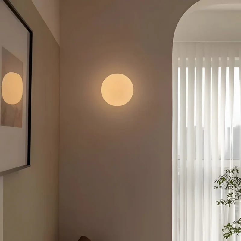 Moderne Glas LED Væglampe til Blødt Indendørs Lys