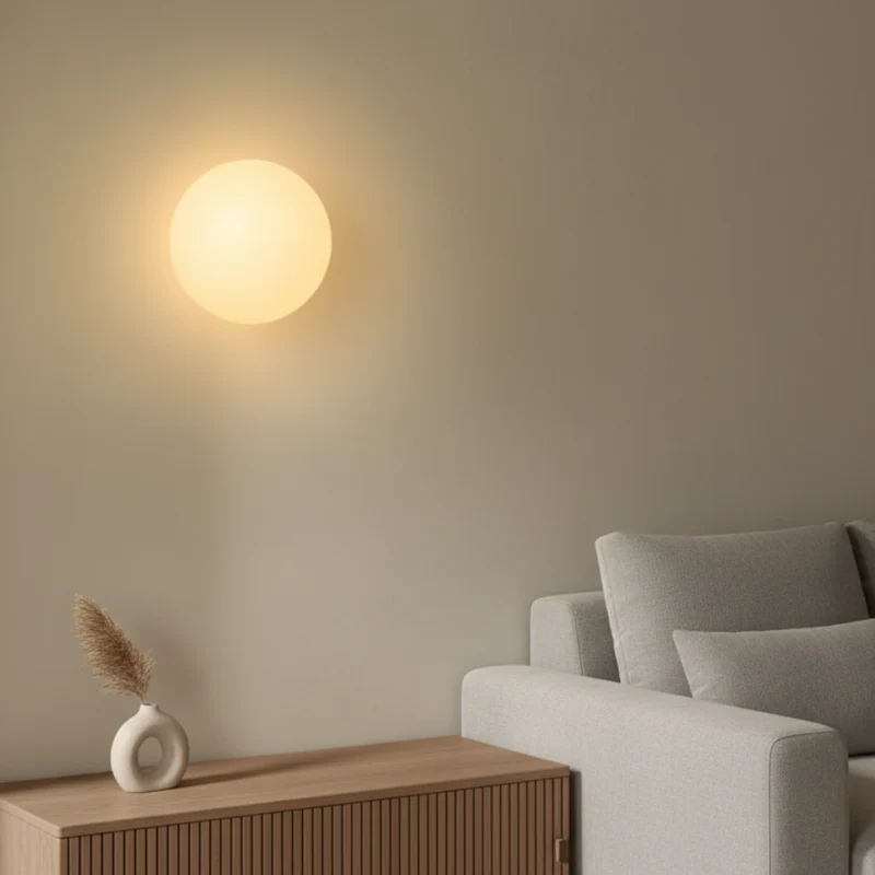 Moderne Glas LED Væglampe til Blødt Indendørs Lys