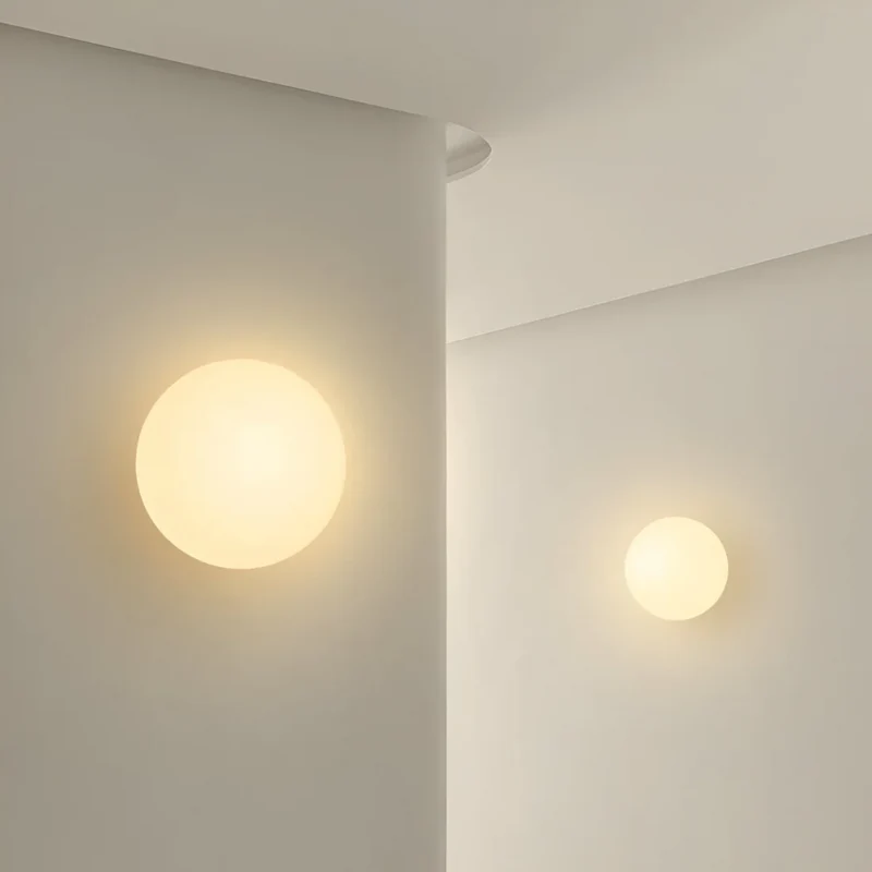 Moderne Glas LED Væglampe til Blødt Indendørs Lys