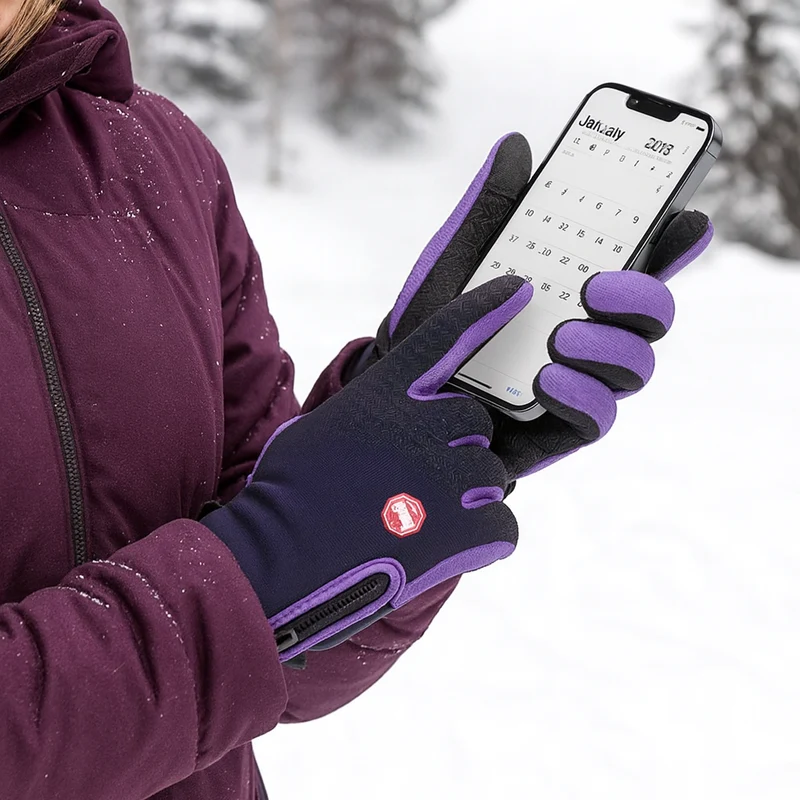 Vinterhandsker med Touchscreen og Vandtæt Isolering