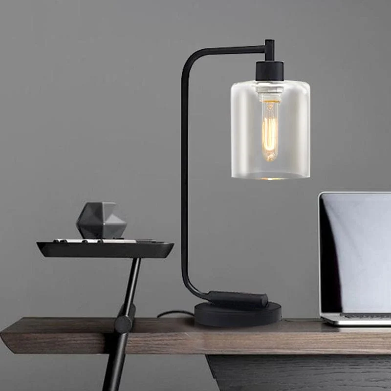 Stilfuld Cylinderbordlampe - Perfekt til Moderne Indretning