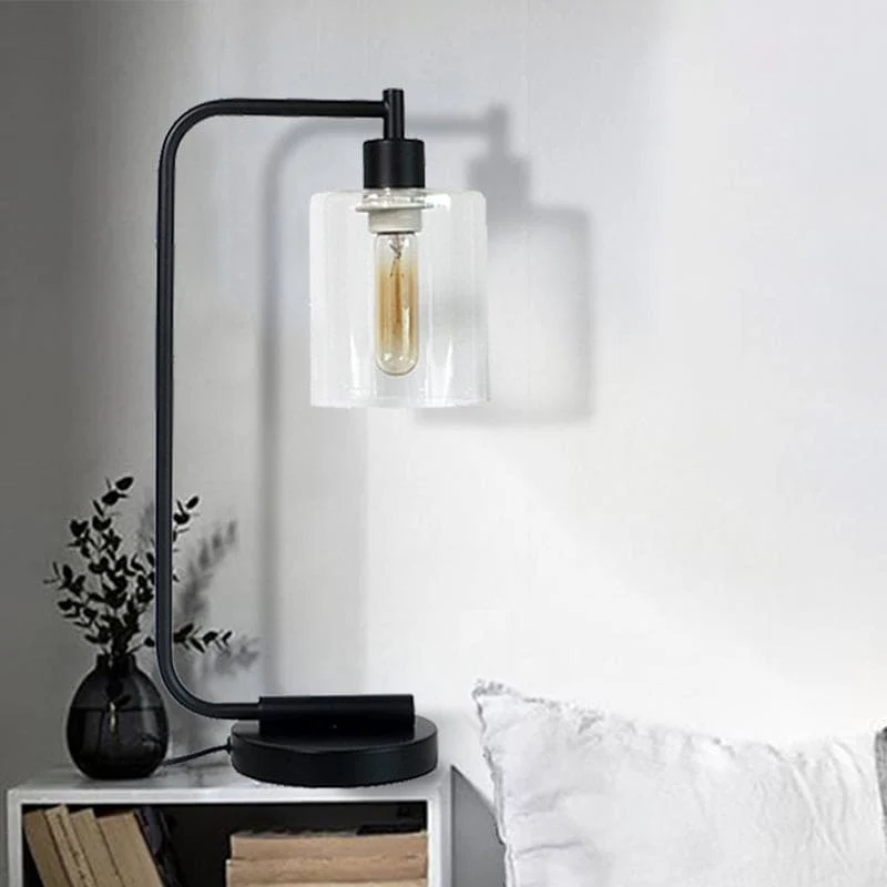 Stilfuld Cylinderbordlampe - Perfekt til Moderne Indretning