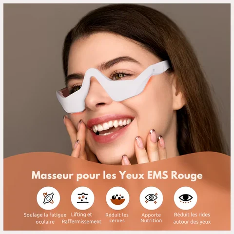 Øjenmassager med EMS & Rødt Lys – Reducer Træthed & Rynker