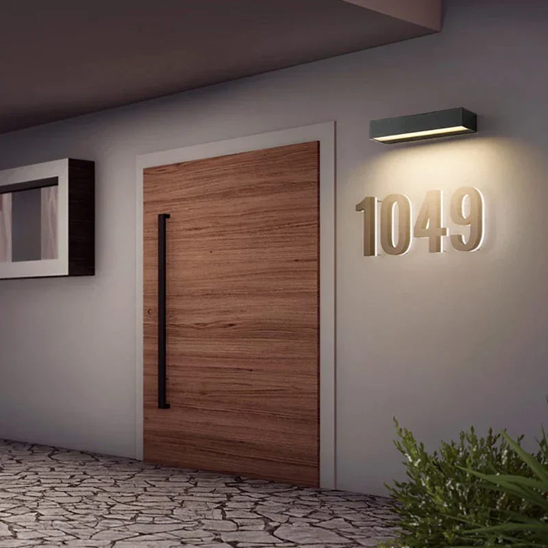 Udendørs LED Væglampe IP65 - Moderne Design & Varm Belysning