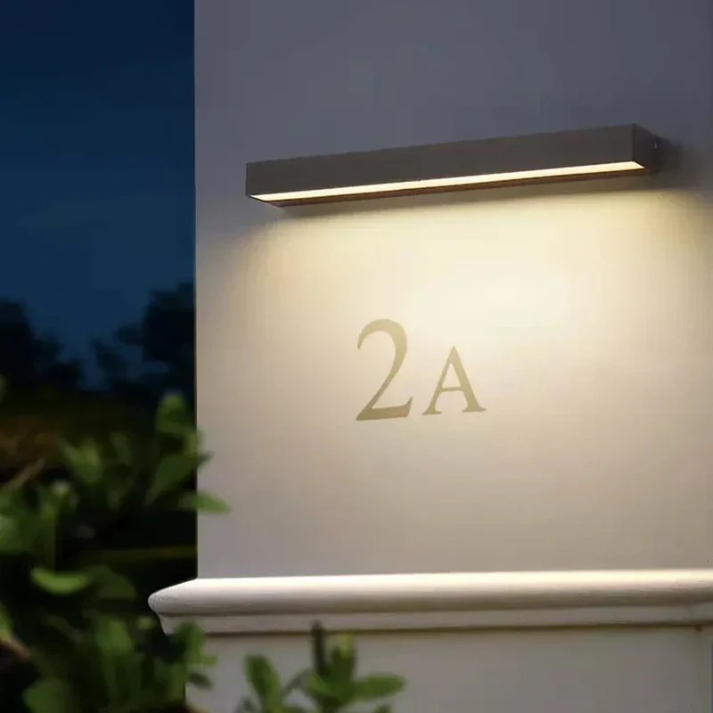 Udendørs LED Væglampe IP65 - Moderne Design & Varm Belysning