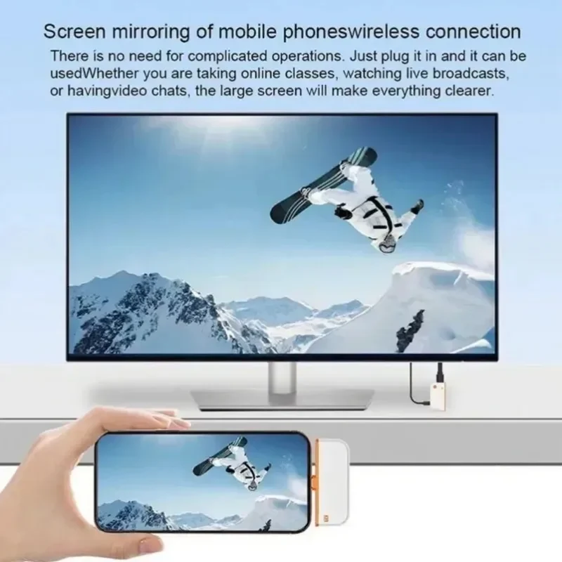 ScreenCast - Visningsdelning Sömlös Plug And Play Trådlös Skärm Gjutning