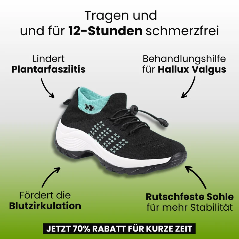 Ergonomiske komfortsko til kvinder med smertelindrende funktion