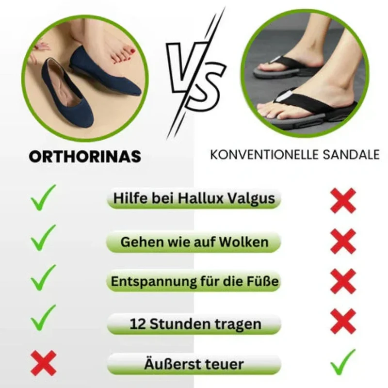 Ergonomiske Ballerinaer til Smertelindring