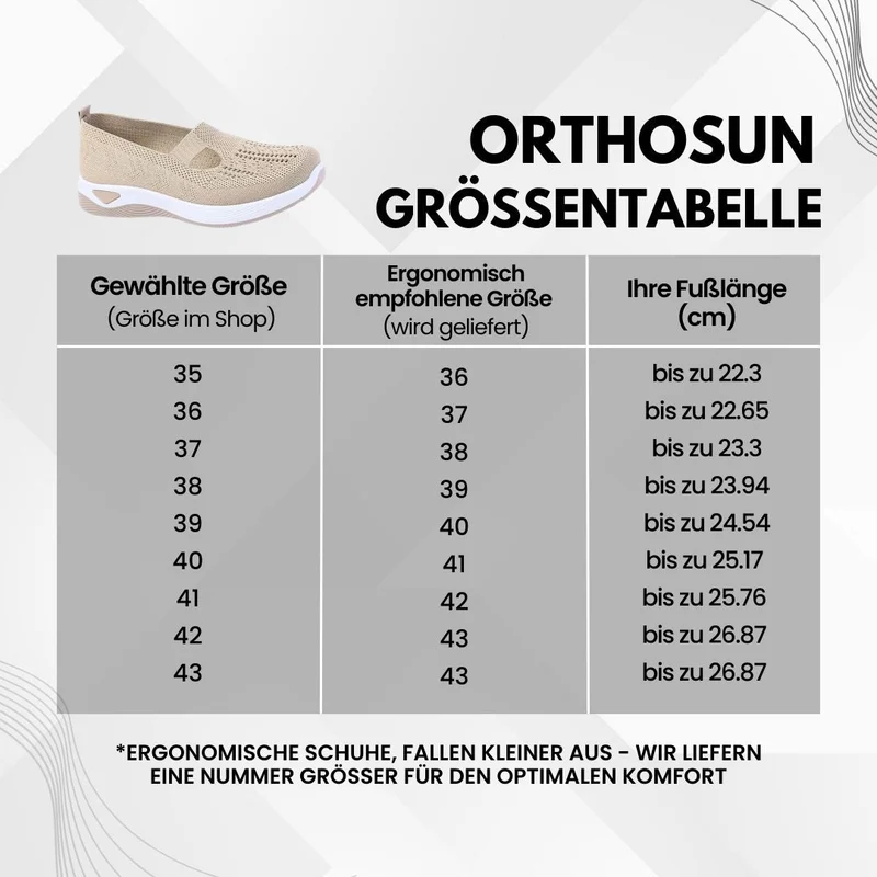 Damensko med ortopædisk støtte