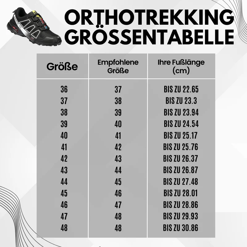 Vandringssko med ortopædisk smertelindring