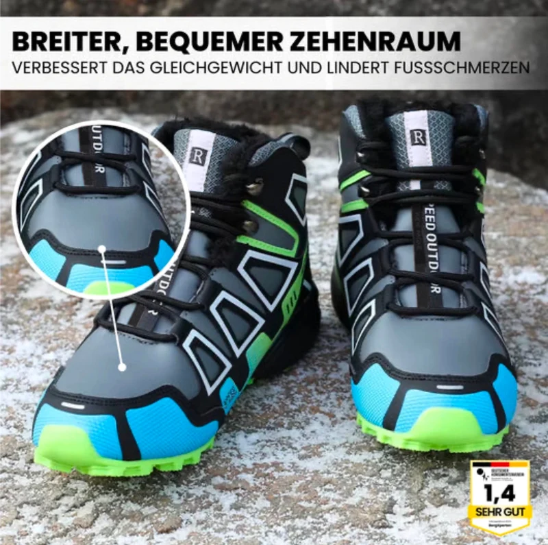 Ergonomiske trekking- og vandresko med smertelindring - 1+1 gratis tilbud