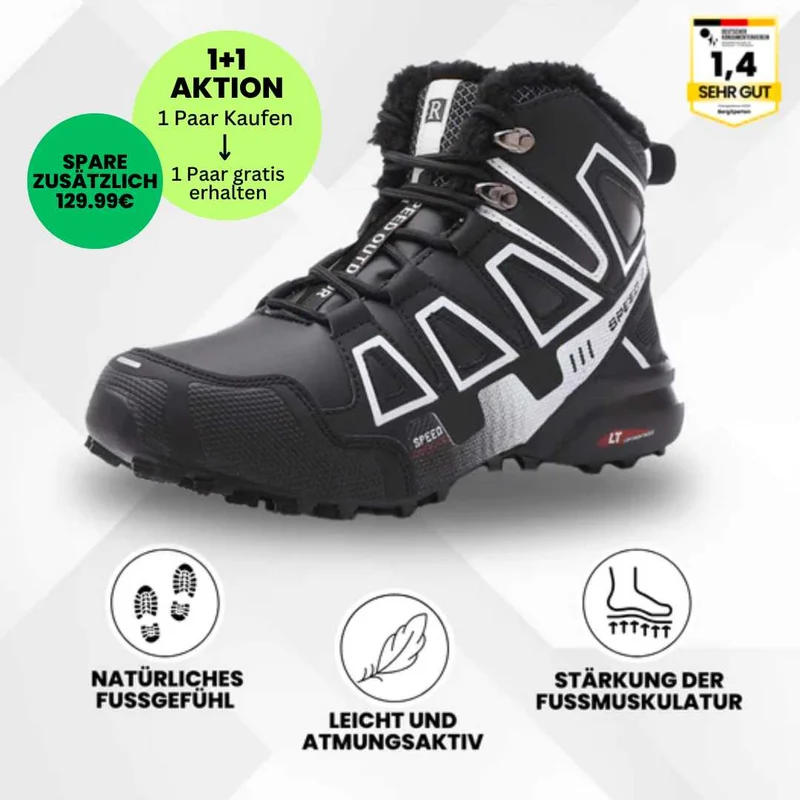 Ergonomiske trekking- og vandresko med smertelindring - 1+1 gratis tilbud