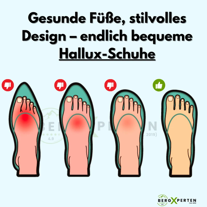 Ergonomiske Trekking- og Vandresko til Hallux Valgus