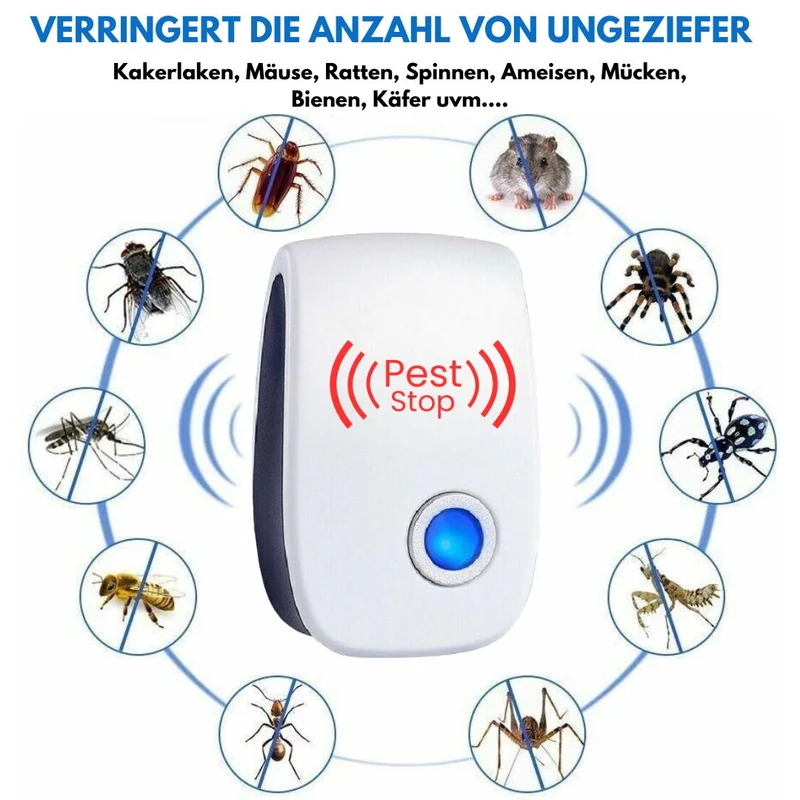 Ultralydafskrækkelse mod myg, mus, kakerlakker, insekter, rotter, gnavere, fluer, myrer