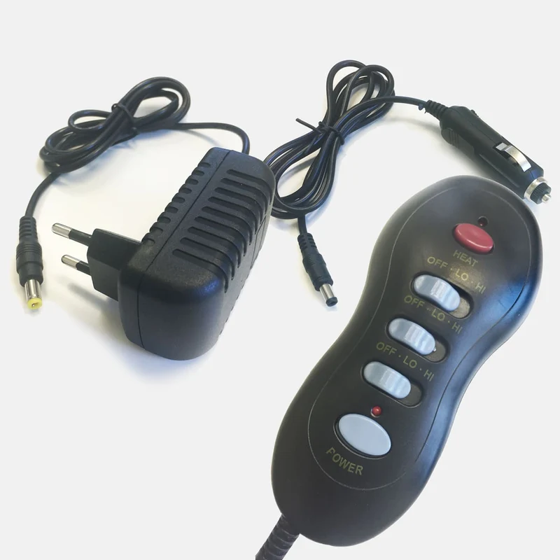 Massagematta med värmefunktion - 3 massagezoner - fjärrkontroll