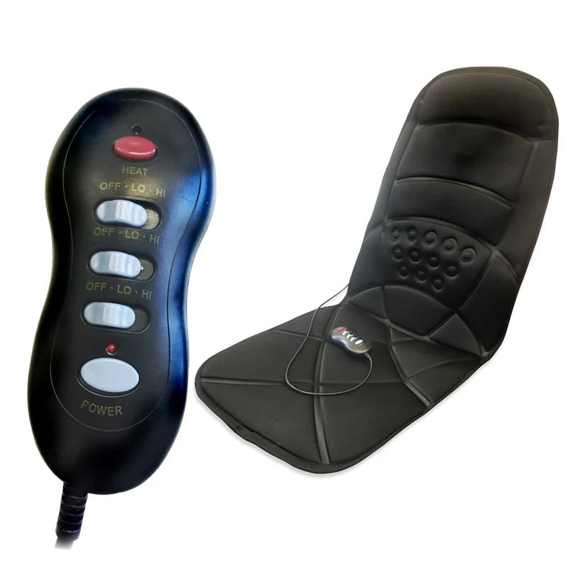 Massagematta med värmefunktion - 3 massagezoner - fjärrkontroll