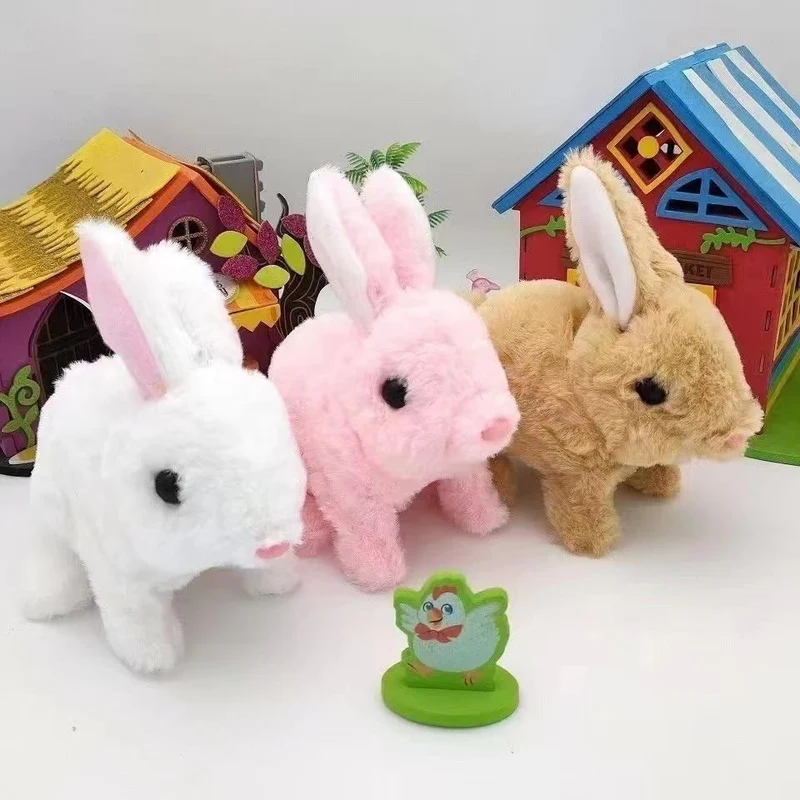 Blødt Kanin Legetøj i Plys, Hoppel Hase