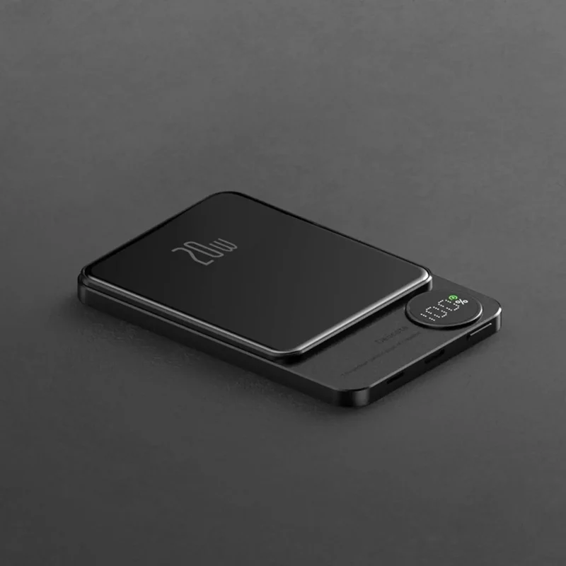 Slank Powerbank, bærbar trådløs magnetoplader