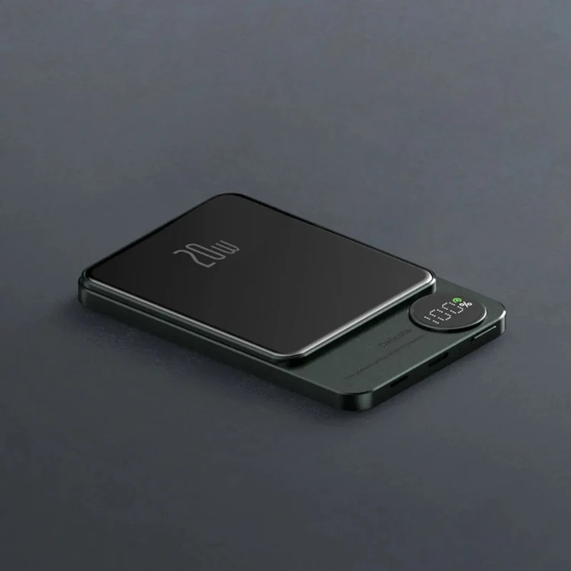 Slank Powerbank, bærbar trådløs magnetoplader