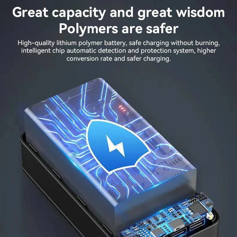 50000 mAh Powerbank med hurtig opladning – Energi til udendørs og nødsituationer