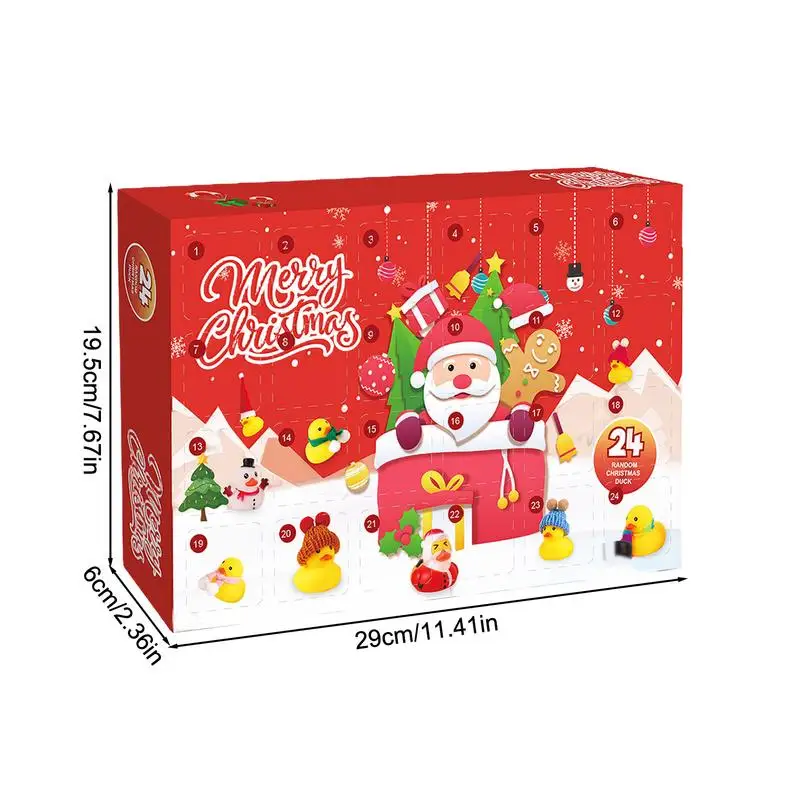Gummi-Enten Adventskalender med 24 Designs – Jul 2025