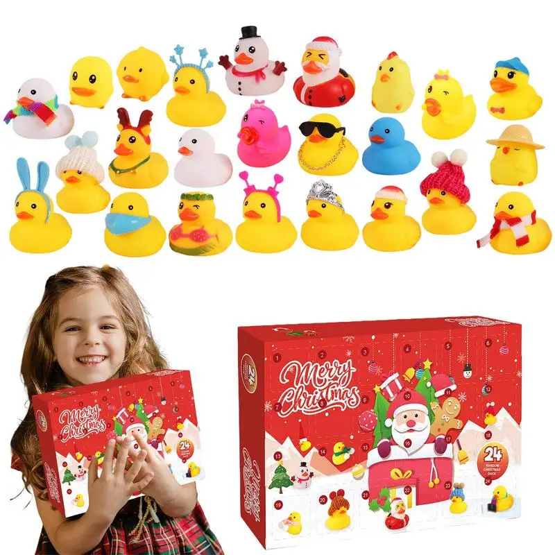 Gummi-Enten Adventskalender med 24 Designs – Jul 2025