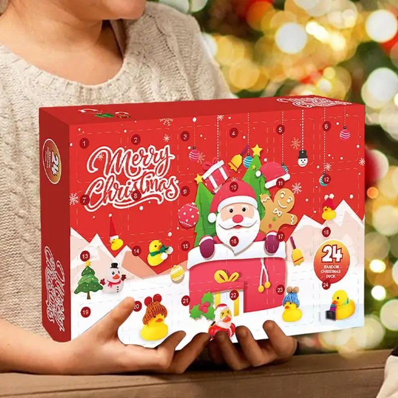Gummi-Enten Adventskalender med 24 Designs – Jul 2025
