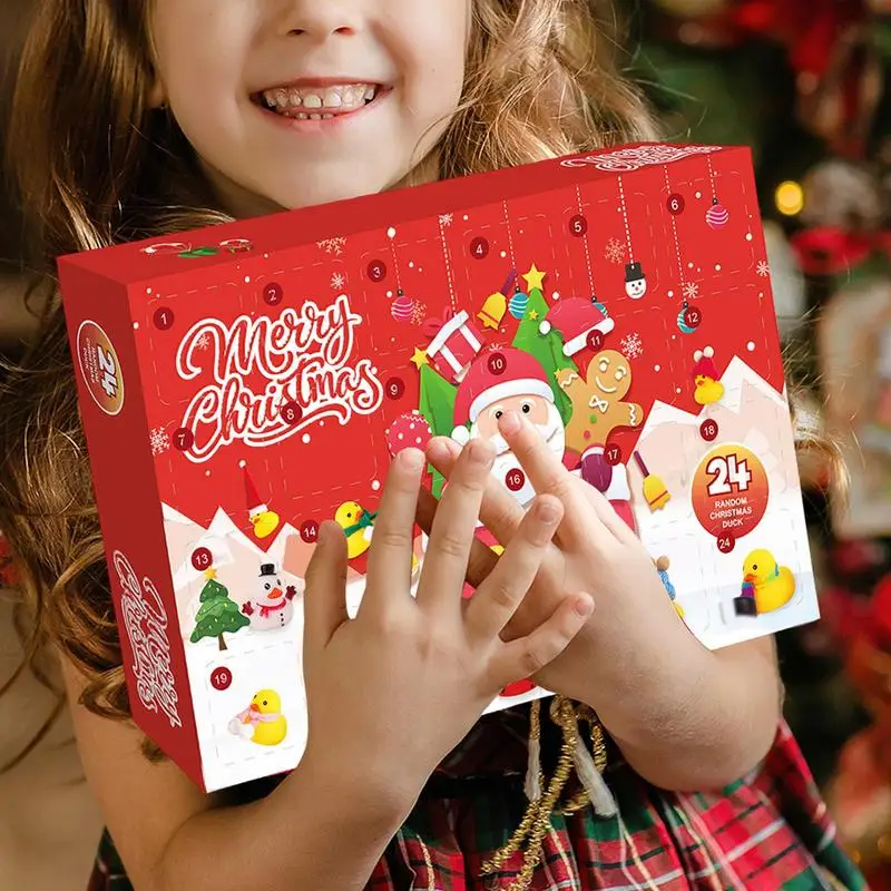 Gummi-Enten Adventskalender med 24 Designs – Jul 2025