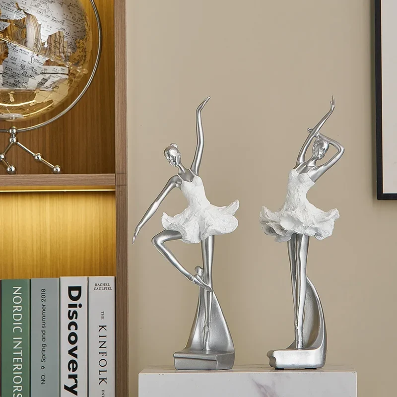 Dekorativ ballerina figur til skrivebord og hjemlige omgivelser