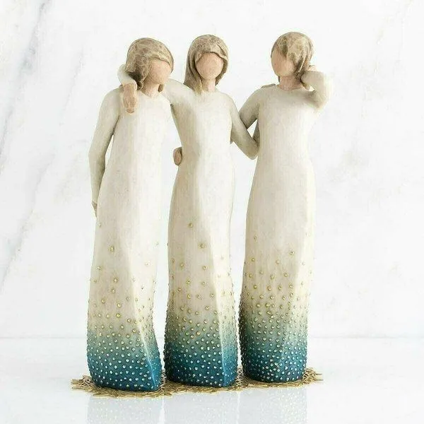 Søsterfigur i harpiks