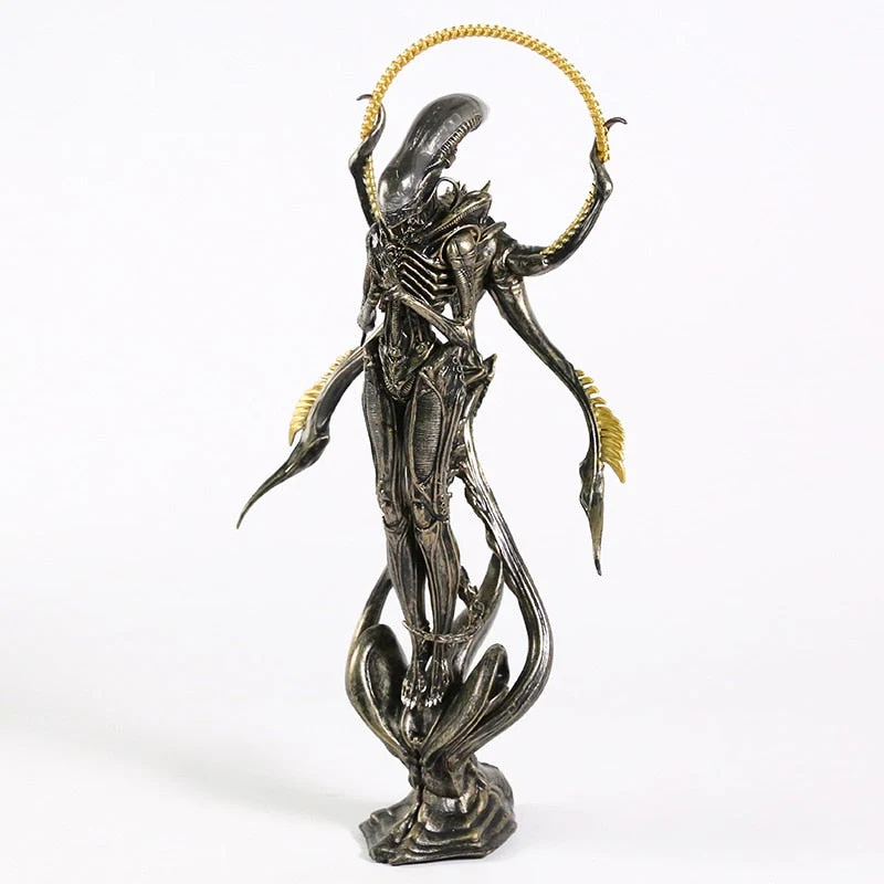 Alien Xenomorph Buddha Figur med Resindekoration til Samling