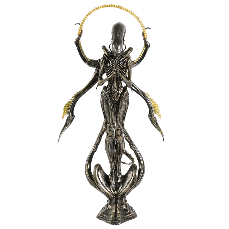 Alien Xenomorph Buddha Figur med Resindekoration til Samling