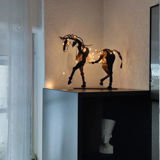 Håndlavet Jern Hest Figur