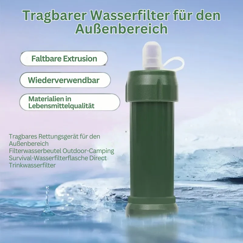 Bærbart vandfilter til nødsituationer - AquaSurvive