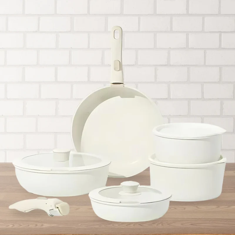 Globetrek° CeramicPans: Avtagbar Icke-stick Pannor Set