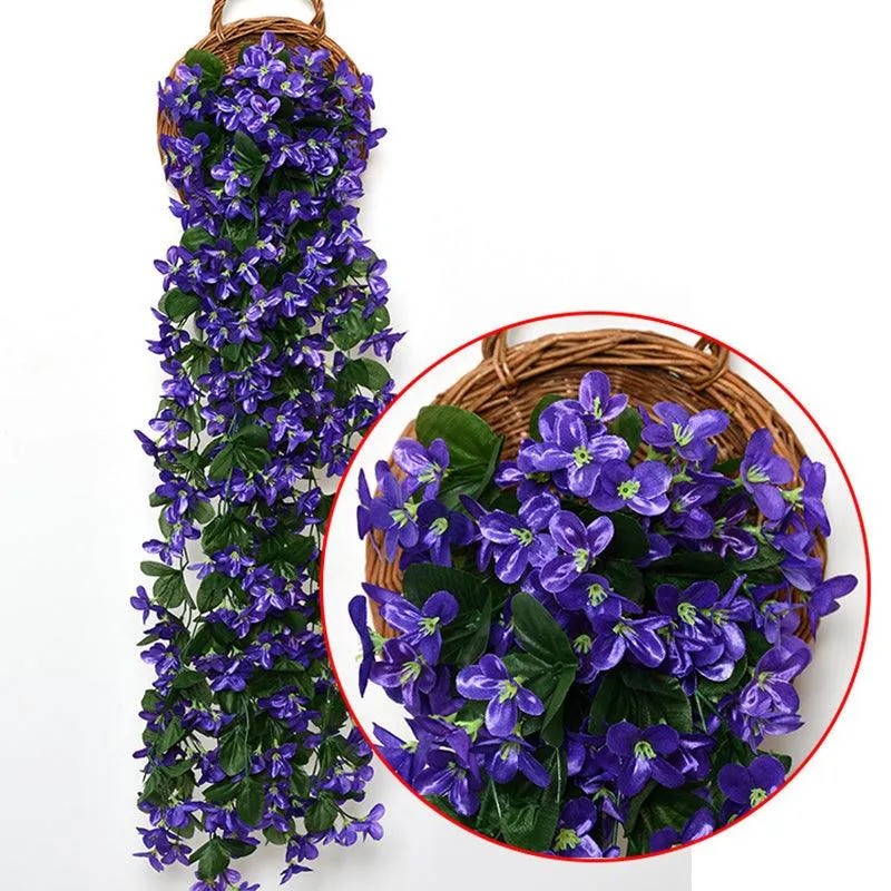 Kunstig Hængende Blomst | Farverig Dekoration Uden Vedligeholdelse