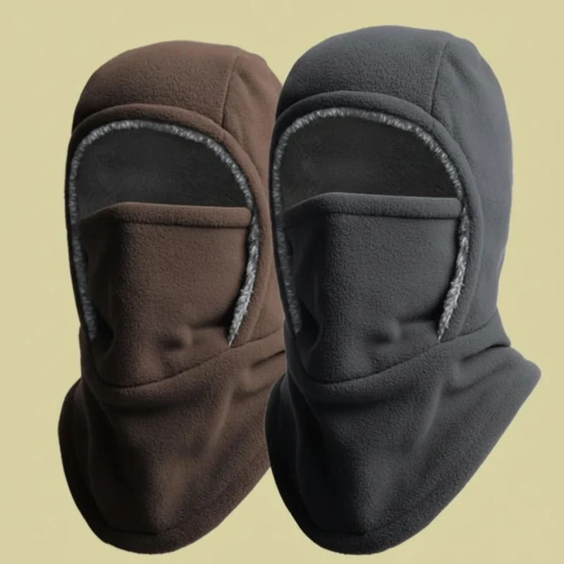 Varm og vindtæt fleece balaclava til udendørs aktiviteter