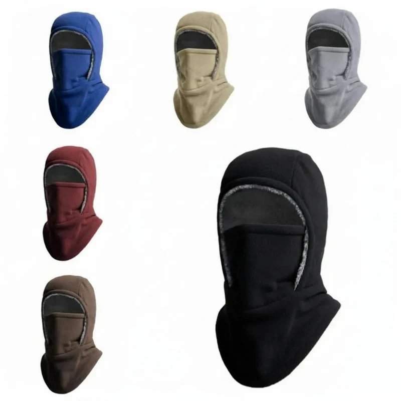 Varm og vindtæt fleece balaclava til udendørs aktiviteter