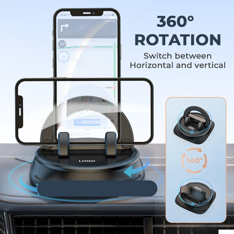 360 Graders Biltelefonholder - Sikker, Fleksibel og Kompakt